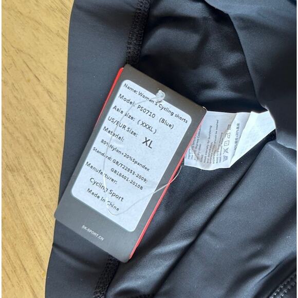 Women’s Padded Cycling Shorts XL Bicycle Riding Racing Black Blue Souke Sport - Picture 3 of 9